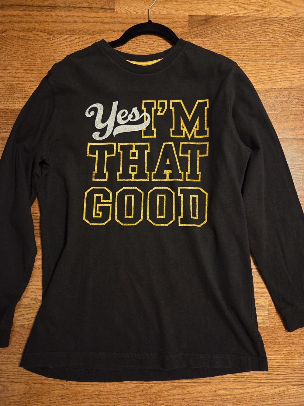 Vintage, Boy's Old Navy, "Yes I'm That Good" Long Sleeve Tshirt, XXL